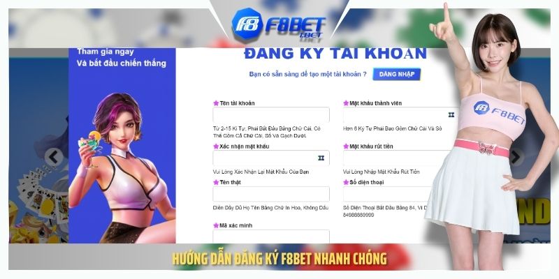 Hướng dẫn đăng ký F8BET nhanh chóng